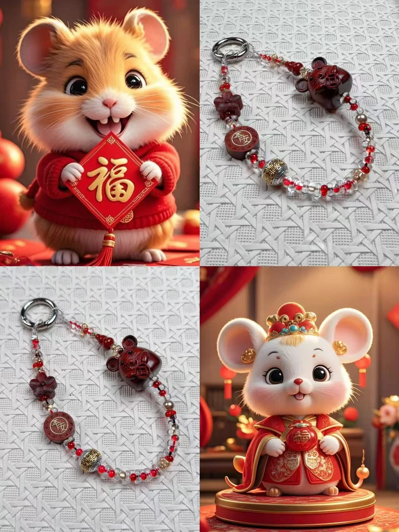 12生肖 LALA原创进口米珠高端手机链［生肖系列］