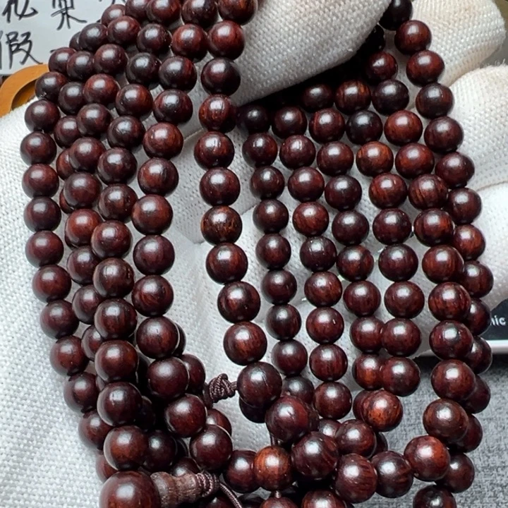 木海南红降黑金满纹0.6的108颗福利