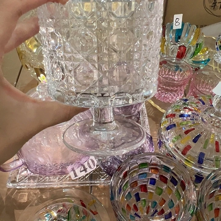 水晶玻璃外贸出口，两只