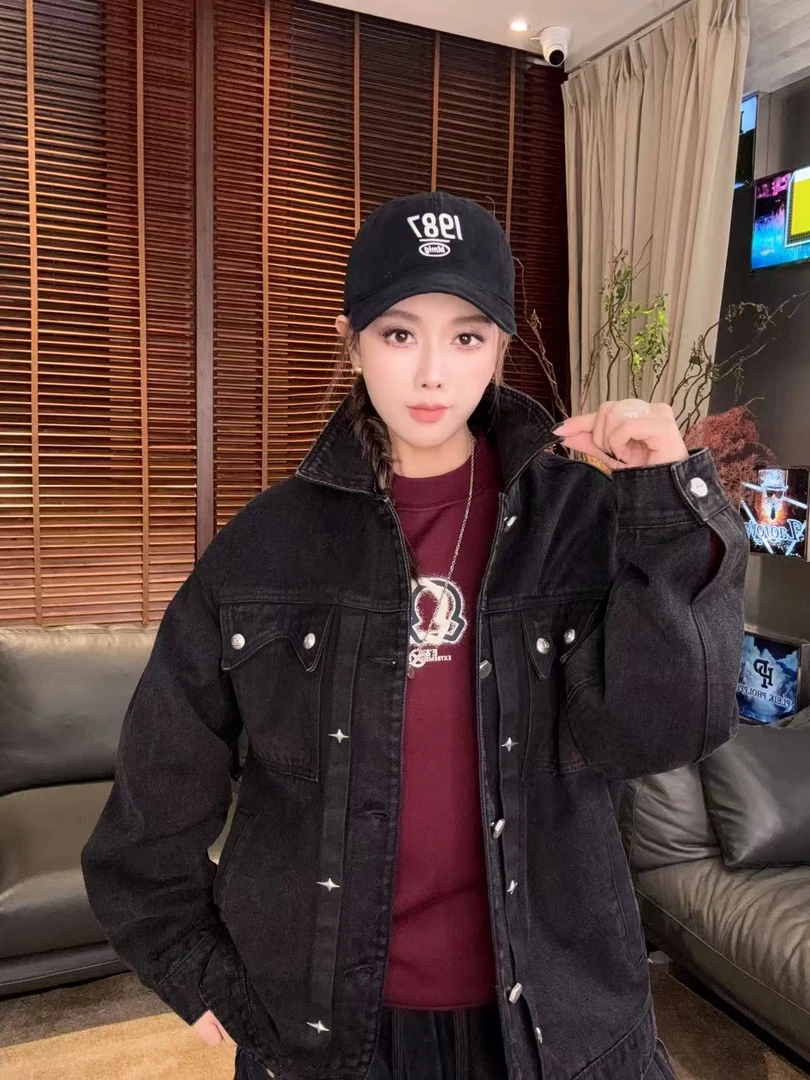 意大利C+秋冬潮品轻奢高端气质百搭休闲男士牛仔夹克外套J5213