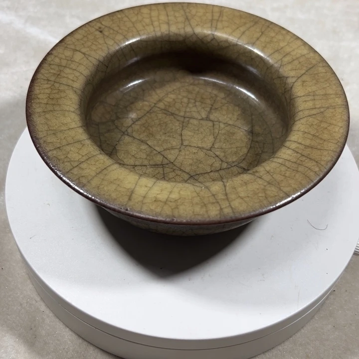 摆件海****痛哥窑折沿洗纯手工制作