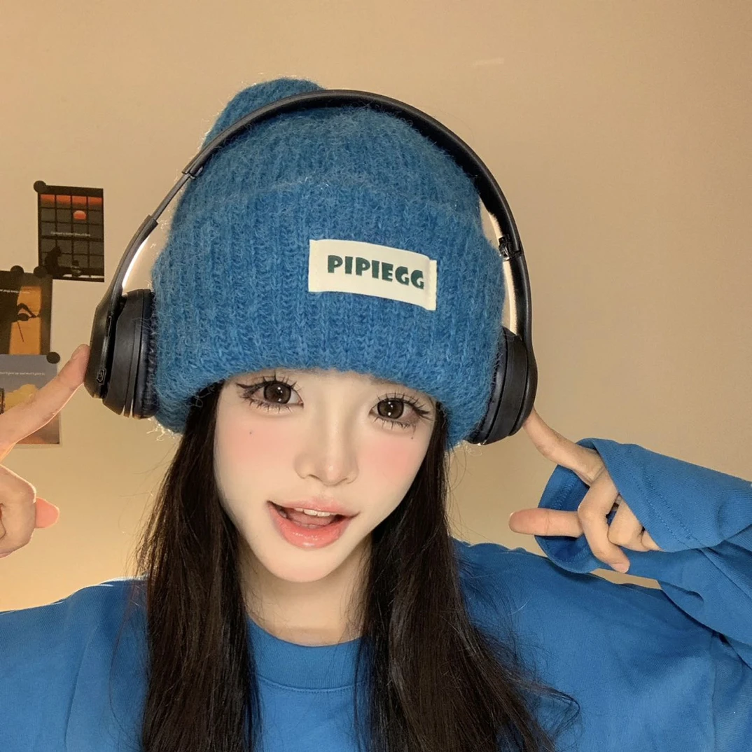 【森林推荐】圆顶极简风秋冬包头帽针织帽秋冬纯色堆堆帽保暖百搭