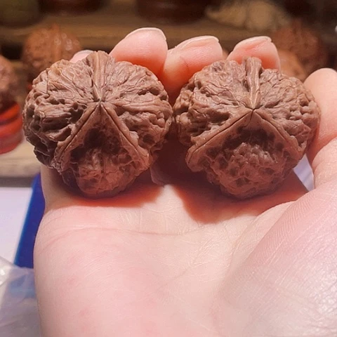 把件文玩核桃小凌子阴皮41