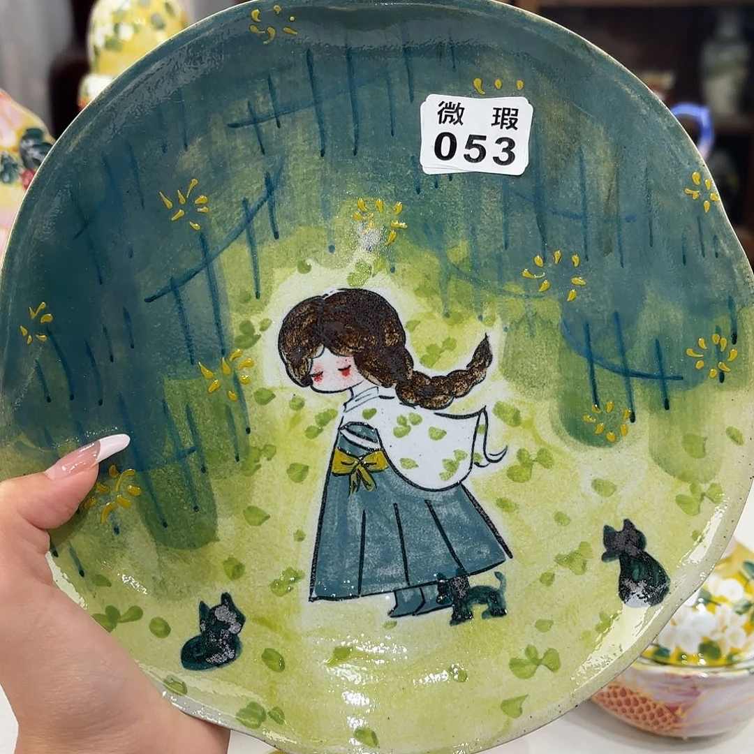 景德镇手绘高温釉下彩陶瓷茶具