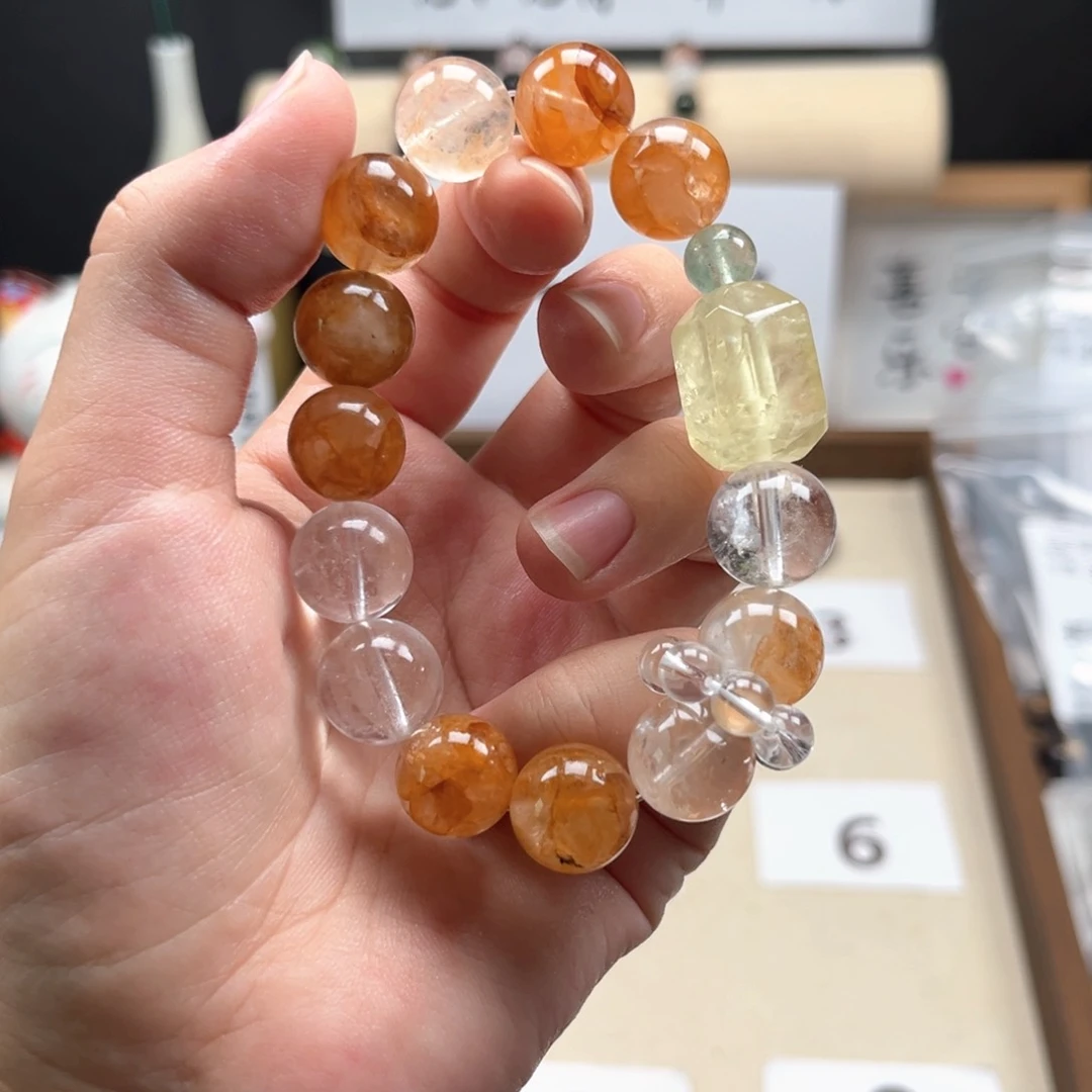 *****水晶手串未镶嵌多宝