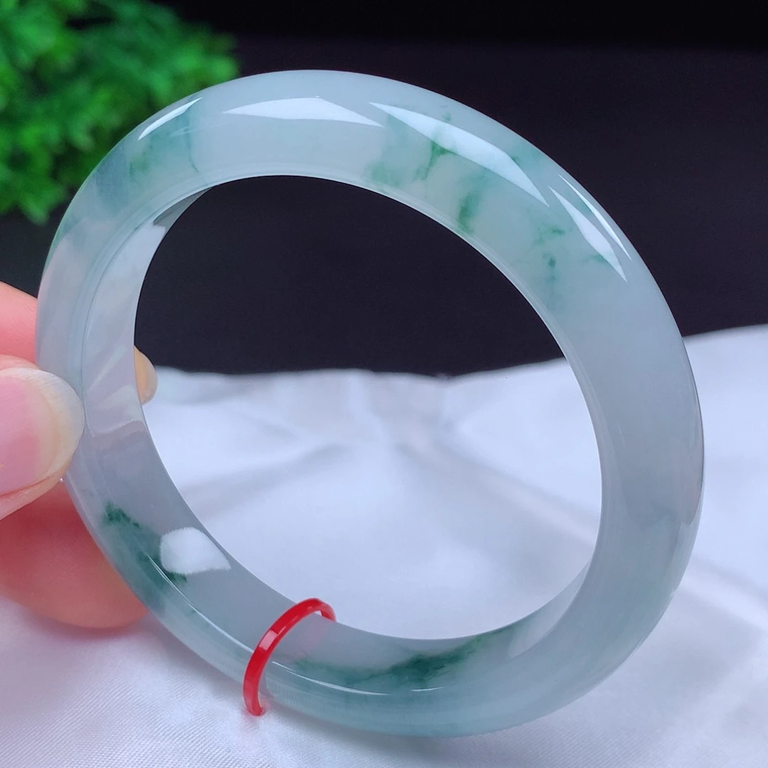 翡翠未镶嵌手镯57圈口681211