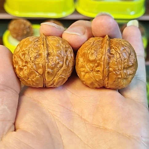 文玩核桃把件莽纹七彩平底大肚秒沉水精品对福利（1）