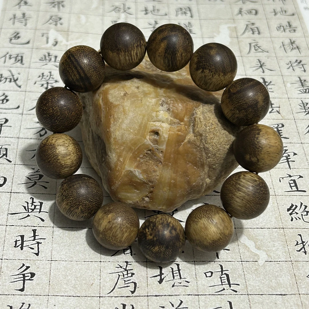 z-981【文莱蛇皮粗纹老料沉水】18mm，51.66g