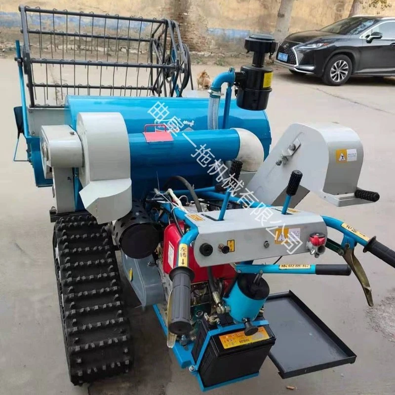 新疆西藏包邮稻谷收割机小麦水稻收割机家用稻谷收割机手扶式稻谷