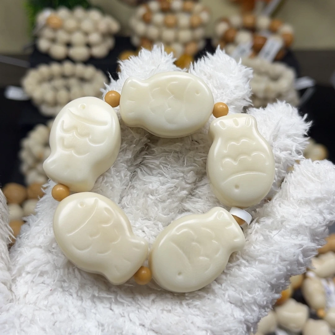 菩提根/象牙果吊坠2.4.41比目鱼手捻