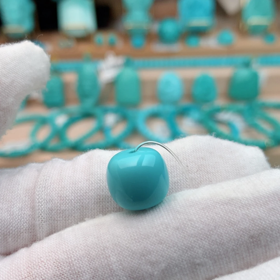 绿松石未镶嵌珠宝奇石12mm