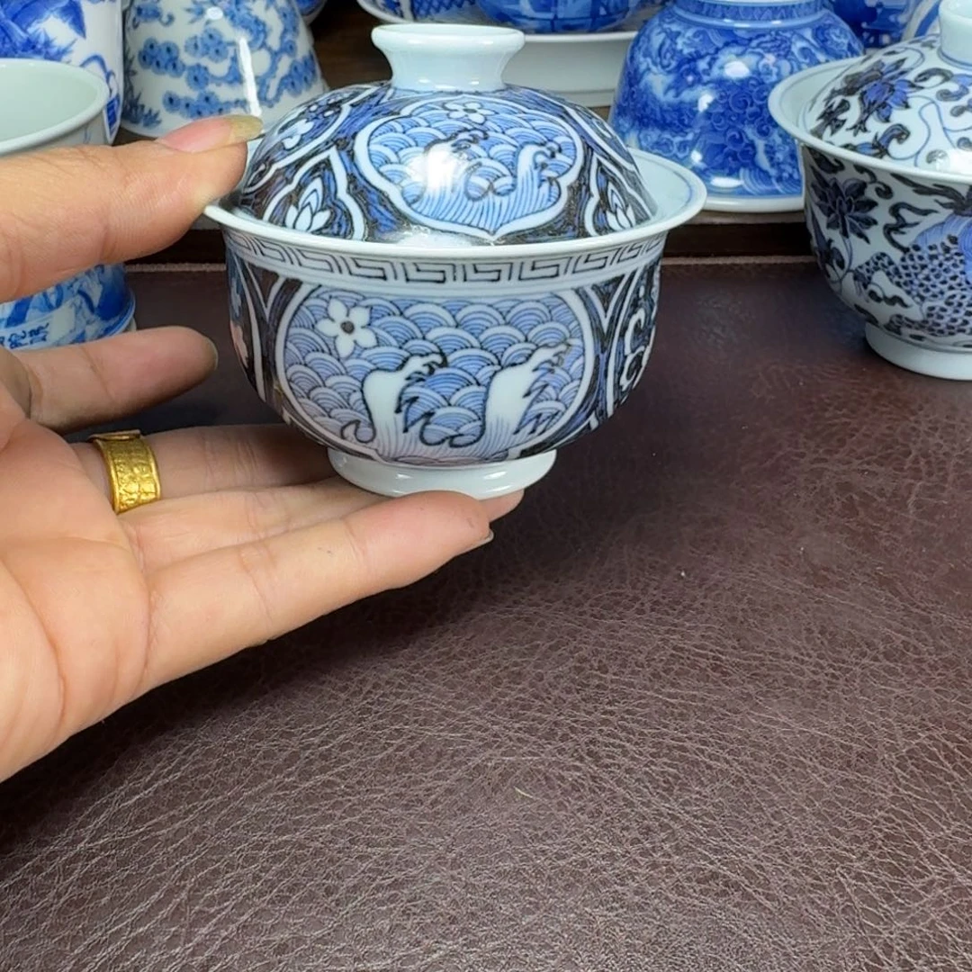 ༺***༻瓷片当代景德镇陶瓷手绘茶具