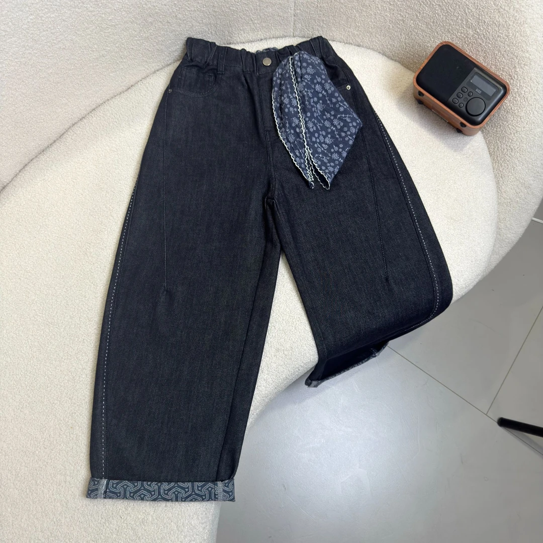 【2025秋款新品】青少年时尚韩版时髦百搭休闲牛仔裤H3050