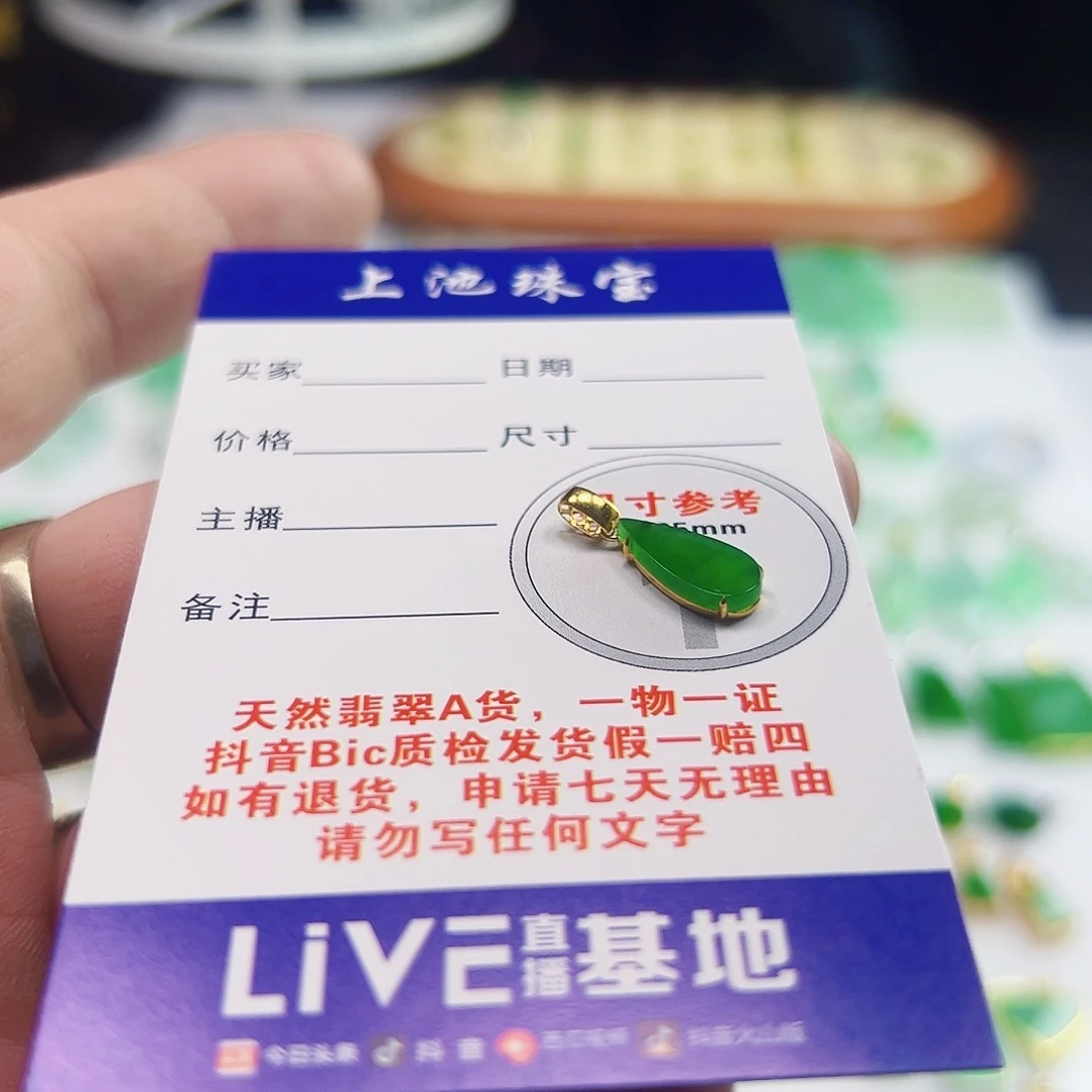 翡翠18K金镶嵌颈饰翡翠