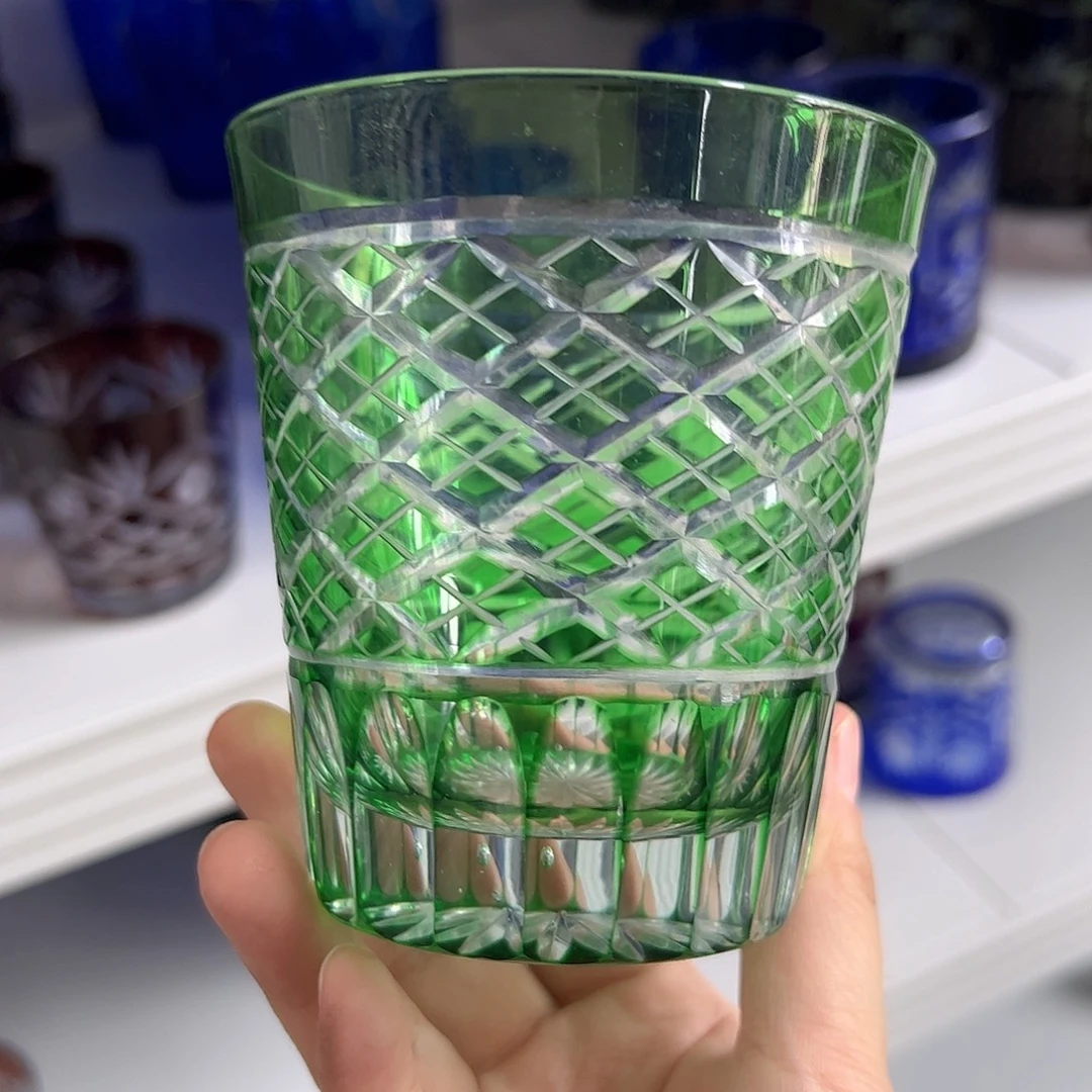 水晶玻璃高脚款微瑕一个