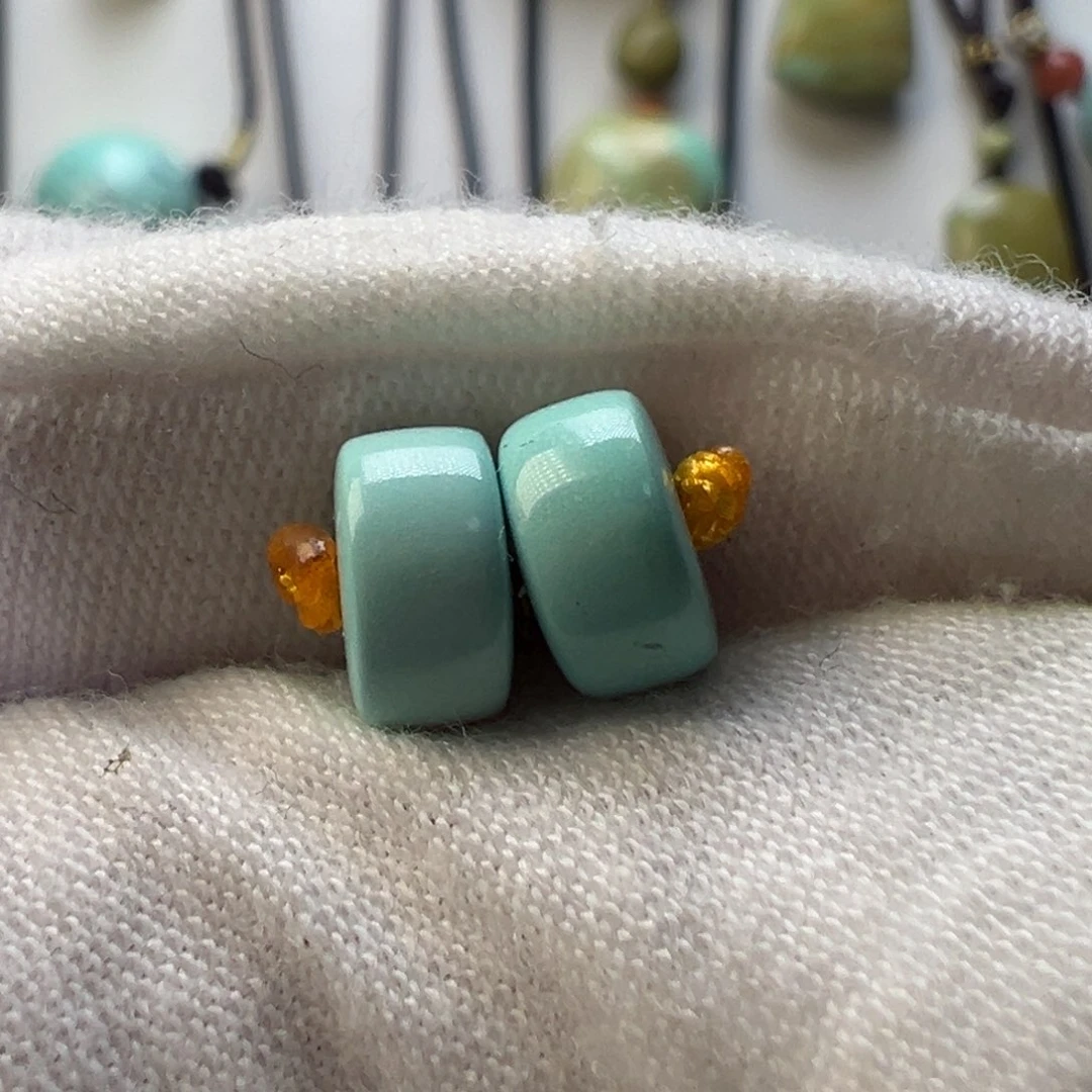 绿松石未镶嵌配饰直径8.0