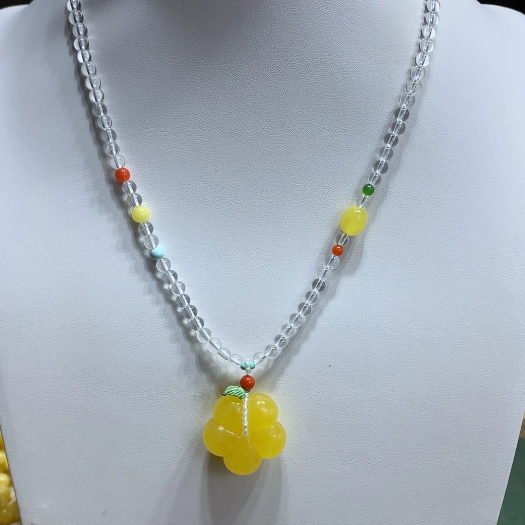 未镶嵌颈饰蜜蜡吊坠