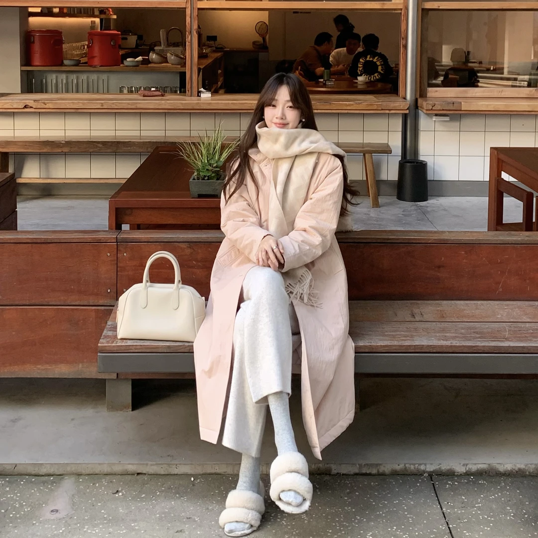 3姐【暖系舒胡蕾 风衣式棉服】  S31342C2