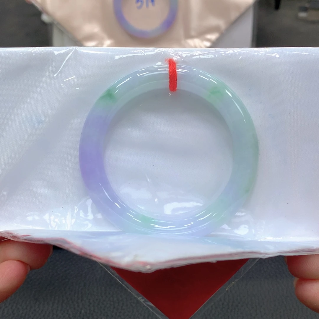 翡翠未镶嵌手镯51圆