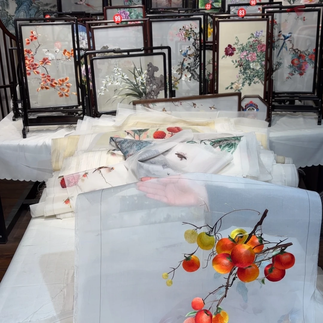 织绣纯手工非遗苏绣绣片