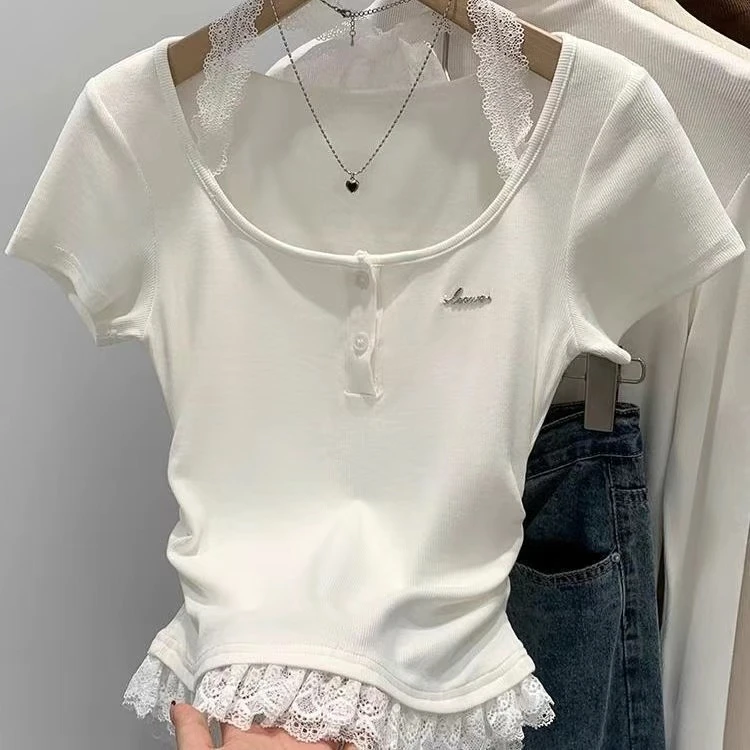 针织衫显瘦时尚夏季小众设计感短款洋气