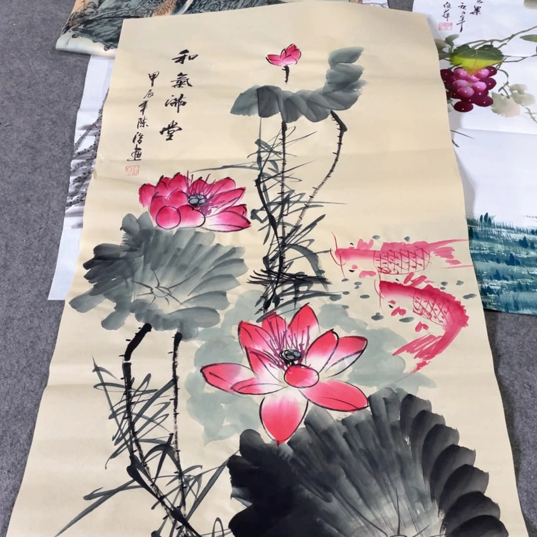 国画国画作品画心一张