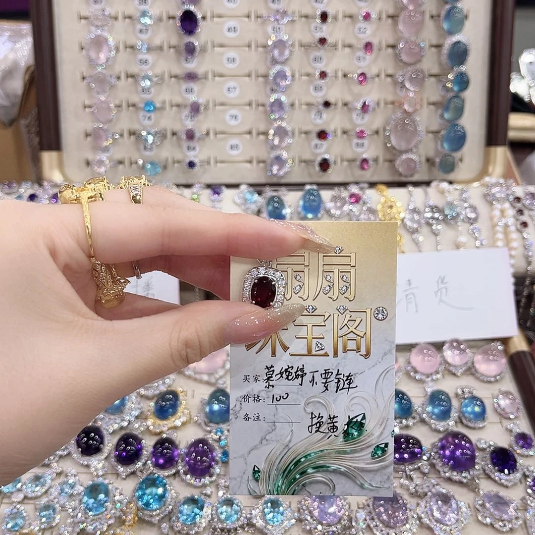 慕***g水晶银S925镶嵌戒指