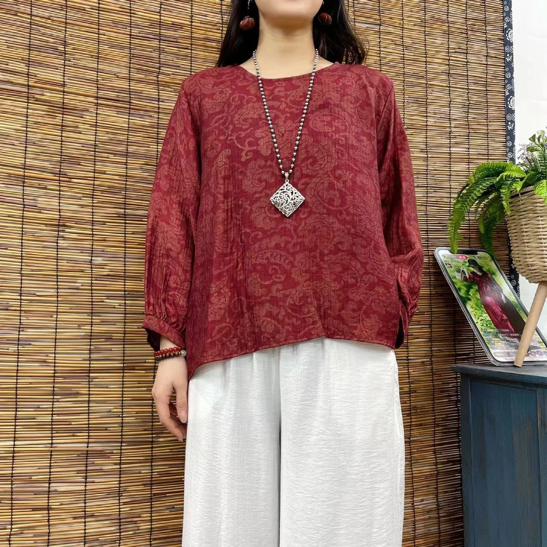 9409春秋新款减龄洋气气质时尚长袖T恤小衫