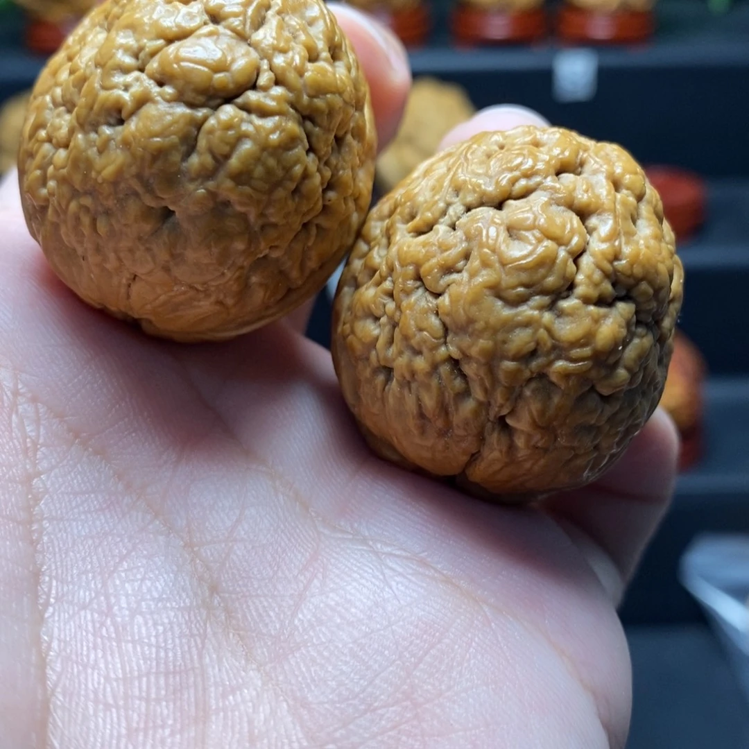 文玩核桃把件37脑纹
