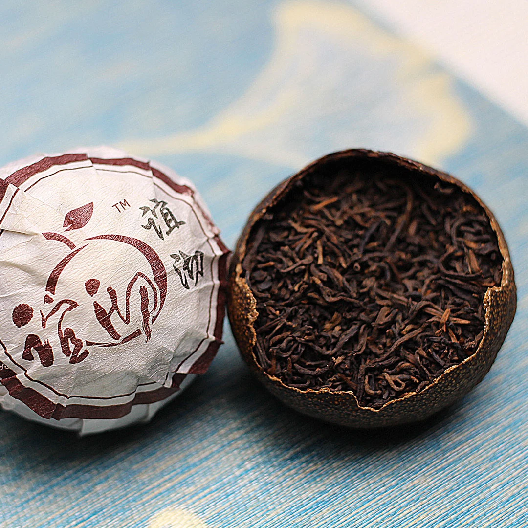 谊沏2016年天马大红柑普茶250克袋装