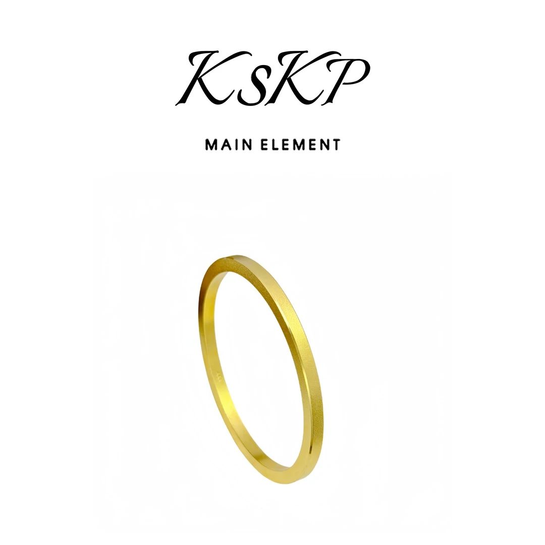 KSKP 拉丝四方镯 新中式古法四方平安拉丝手镯