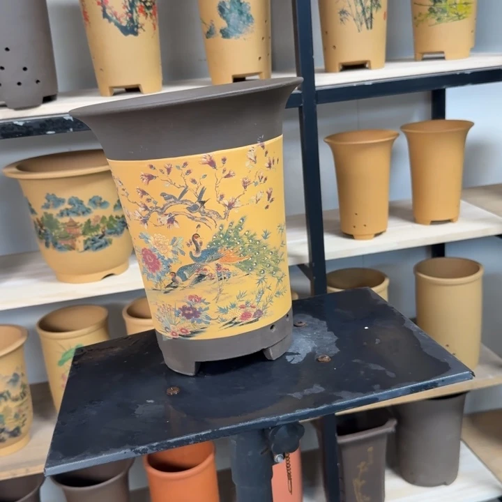 高度26口径21单只紫砂花盆