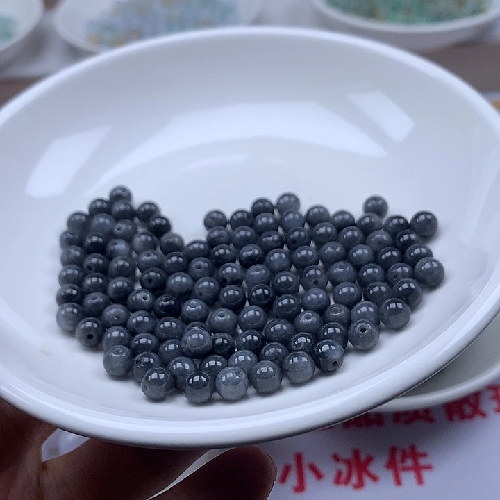 回***经翡翠散珠108颗80块钱翡翠卡6