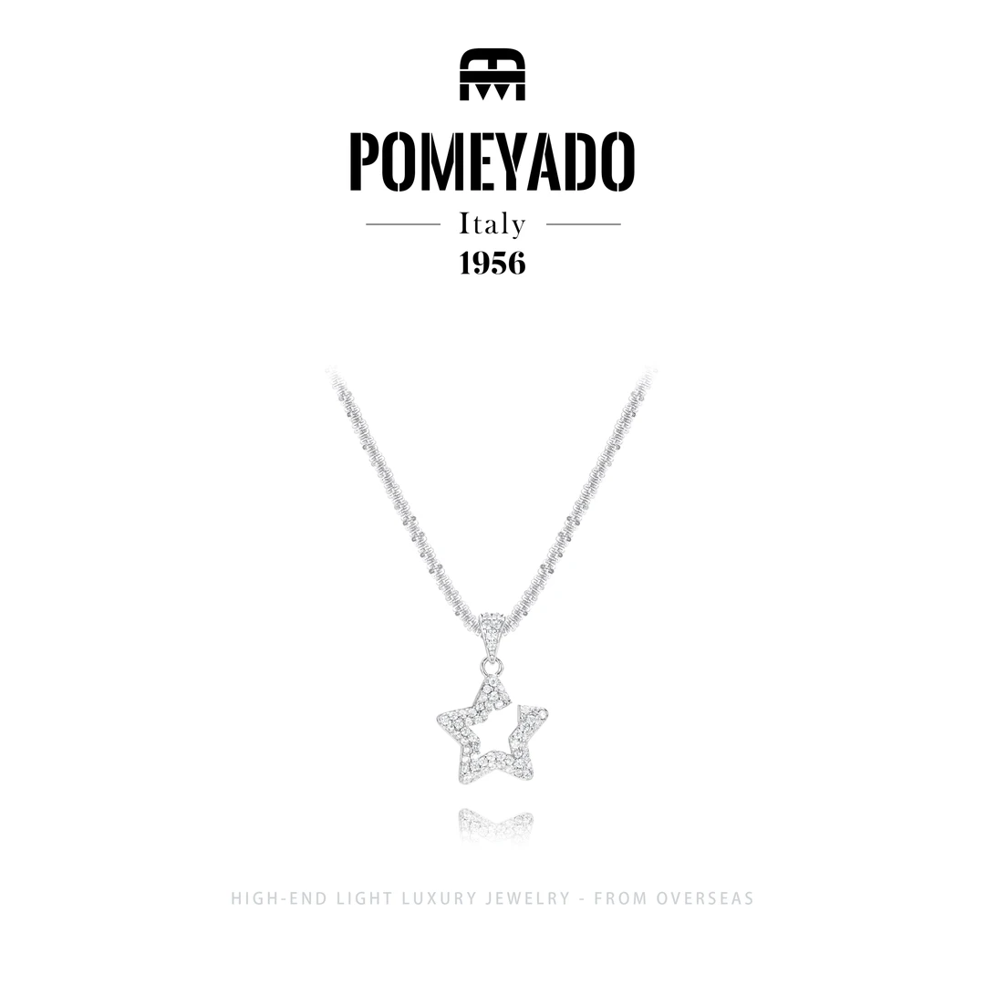 坠链均925银  【星光降临】Pomeyado高级时尚星星项链F2103
