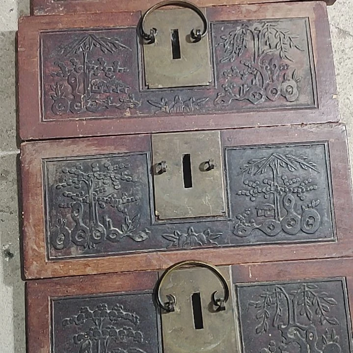 香榧木手工人物木雕花板