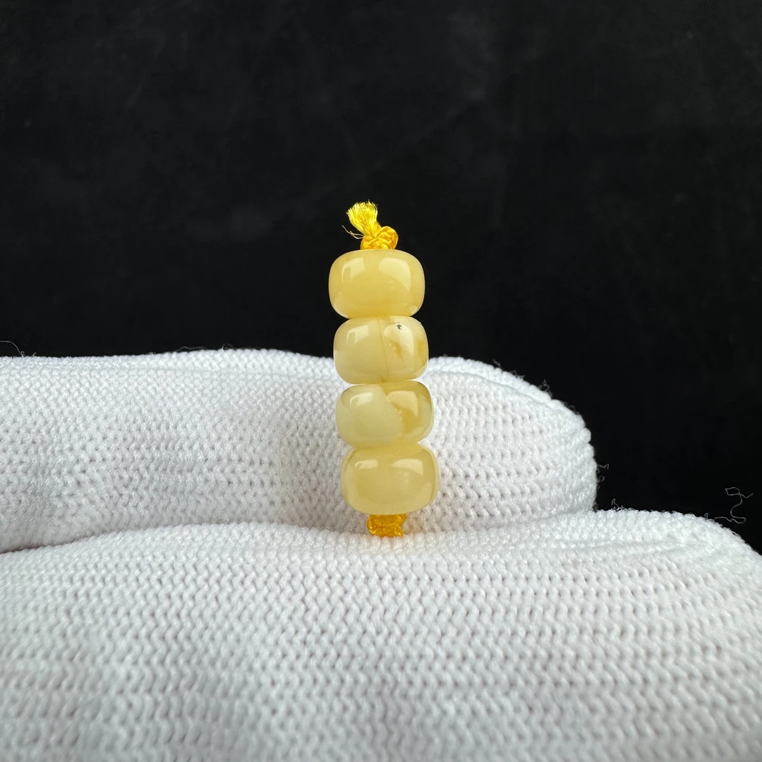 D1359天然蜜蜡 隔珠 7.3mm支持复检