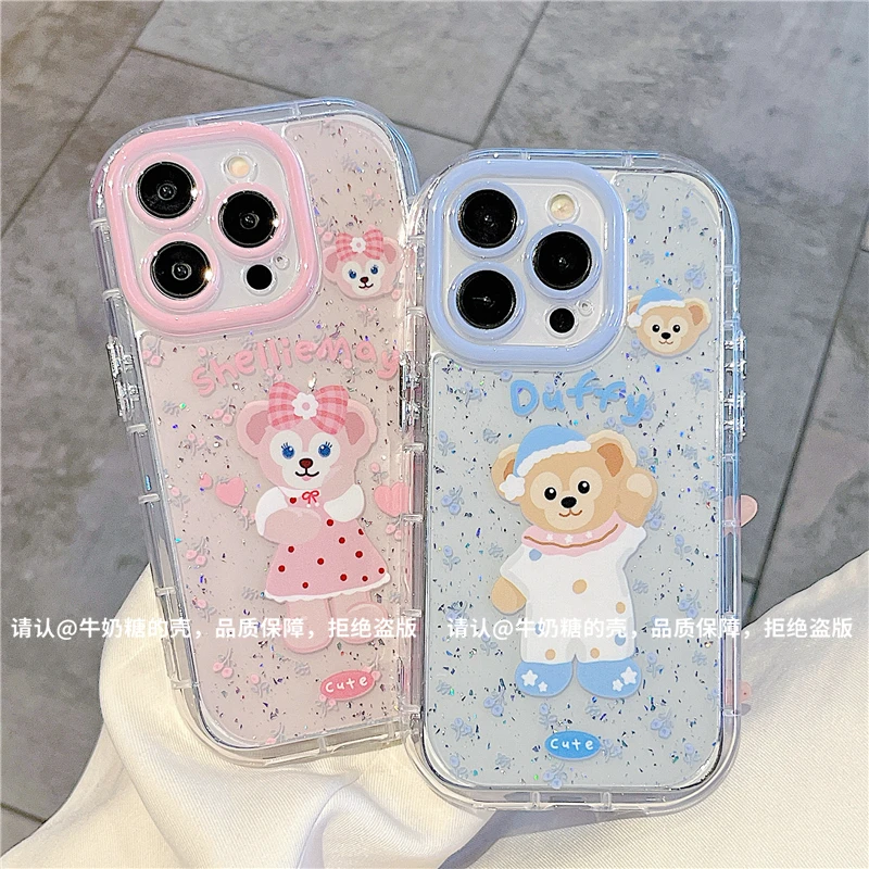 闪粉奶油壳适用苹果16/iPhone/华为手机壳防摔15promax防摔14/13