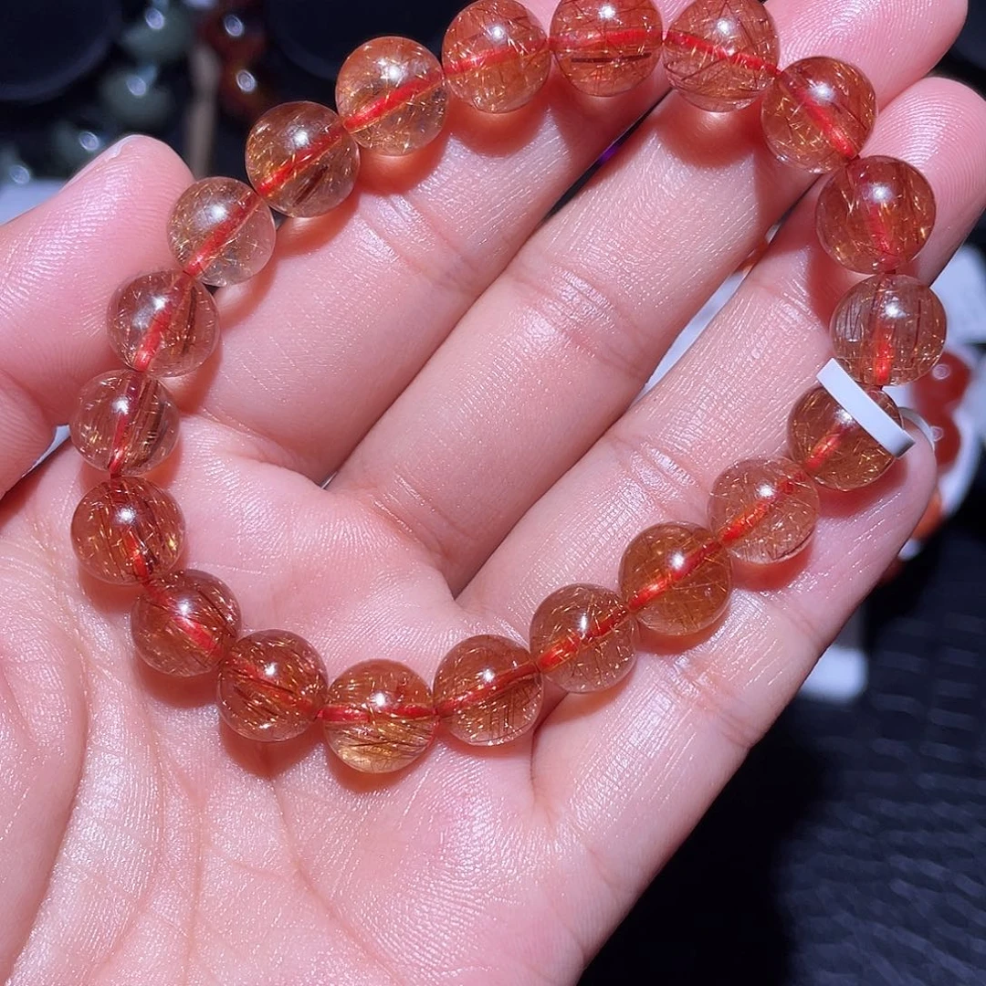 水晶未镶嵌手链红铜手链