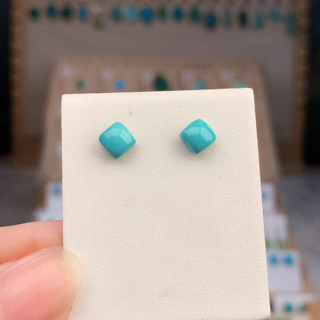 绿松石银S925镶嵌颈饰