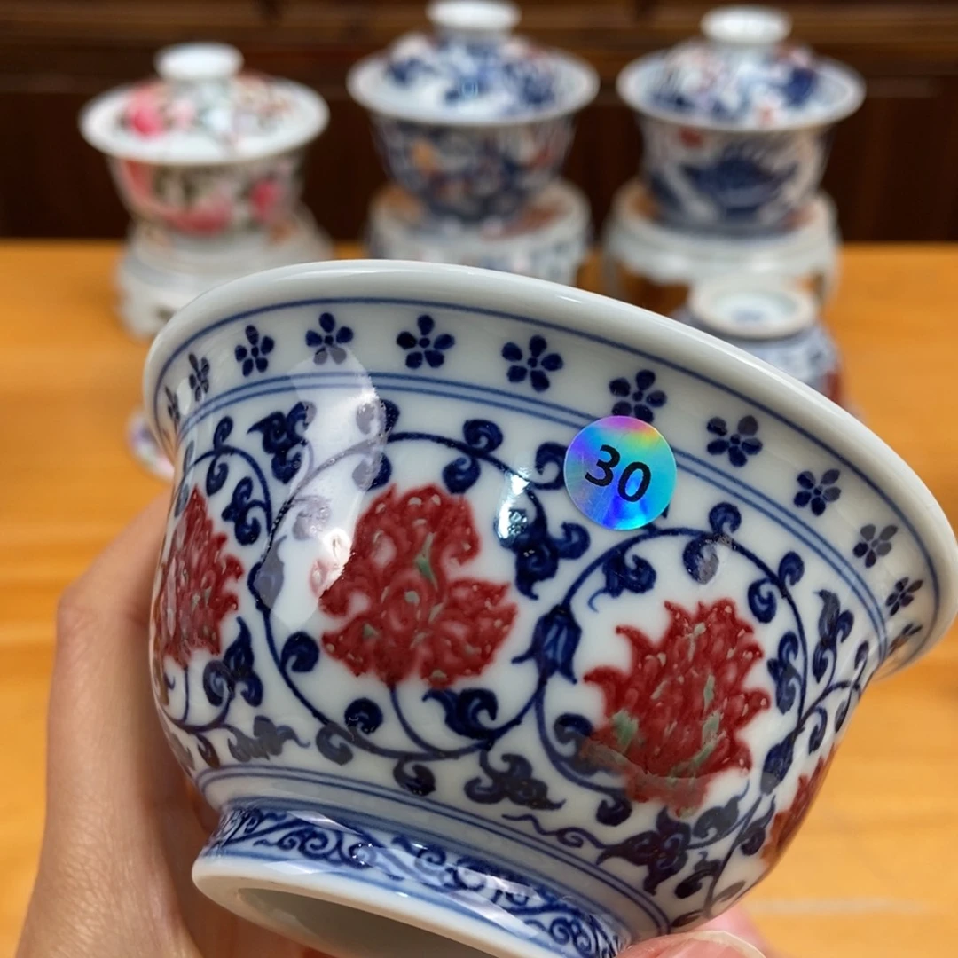 手绘现代茶具非古董