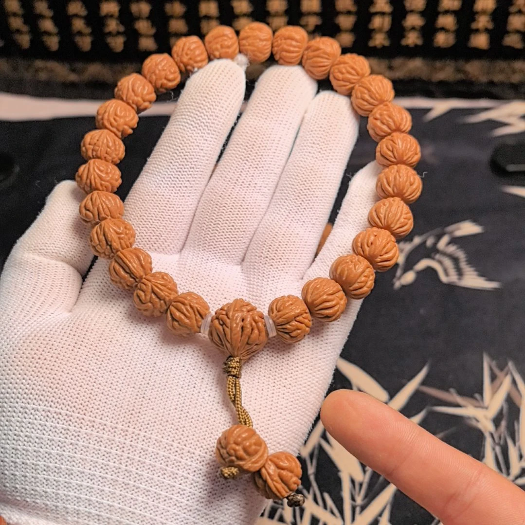 手串桃核小金豆手持
