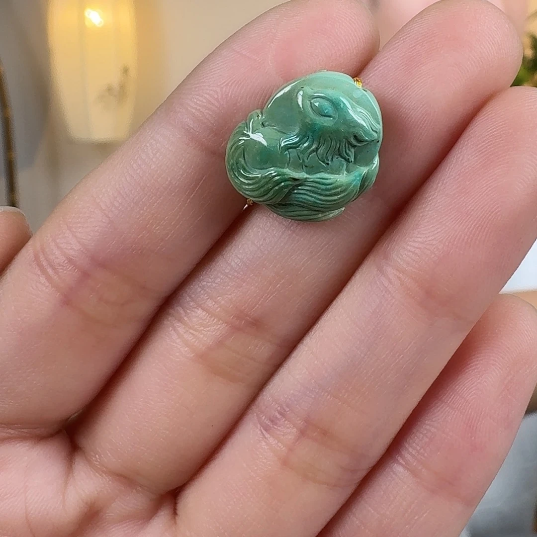 绿松石未镶嵌挂件