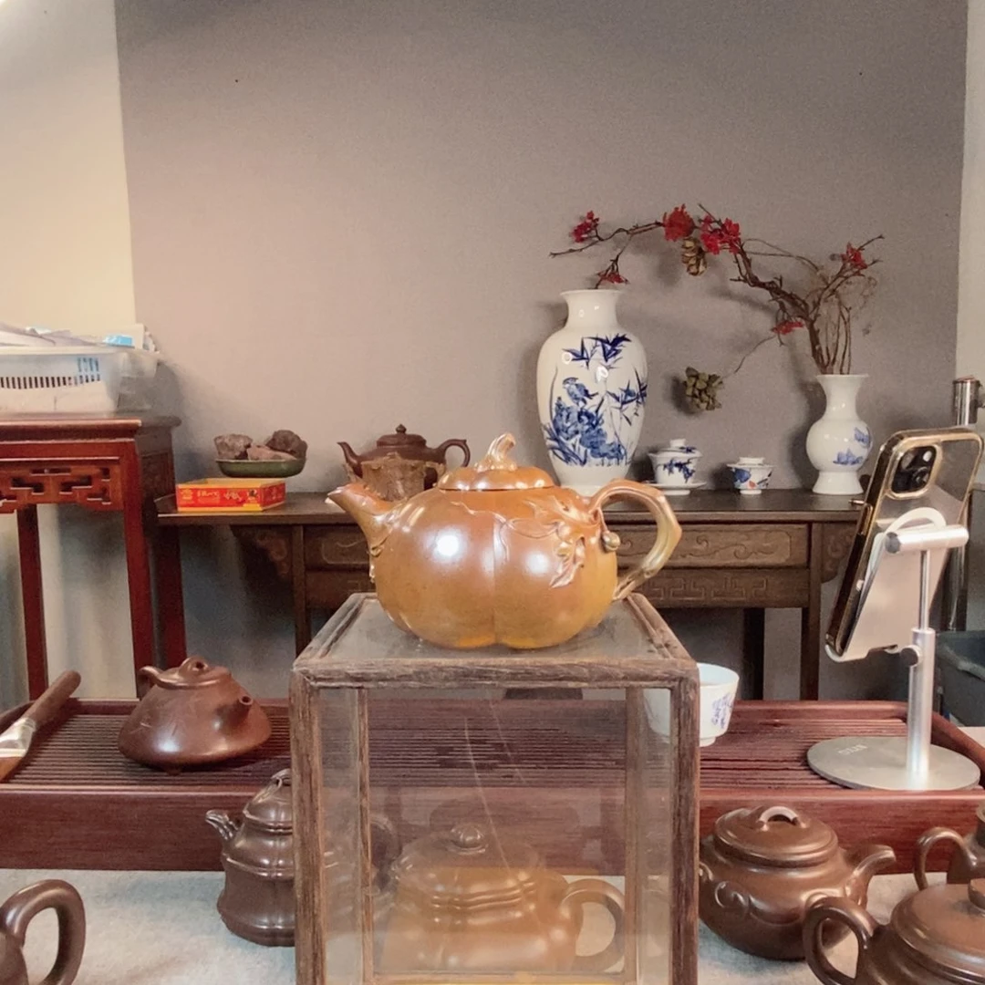 紫砂茶壶王*旺紫砂壶金南瓜壶