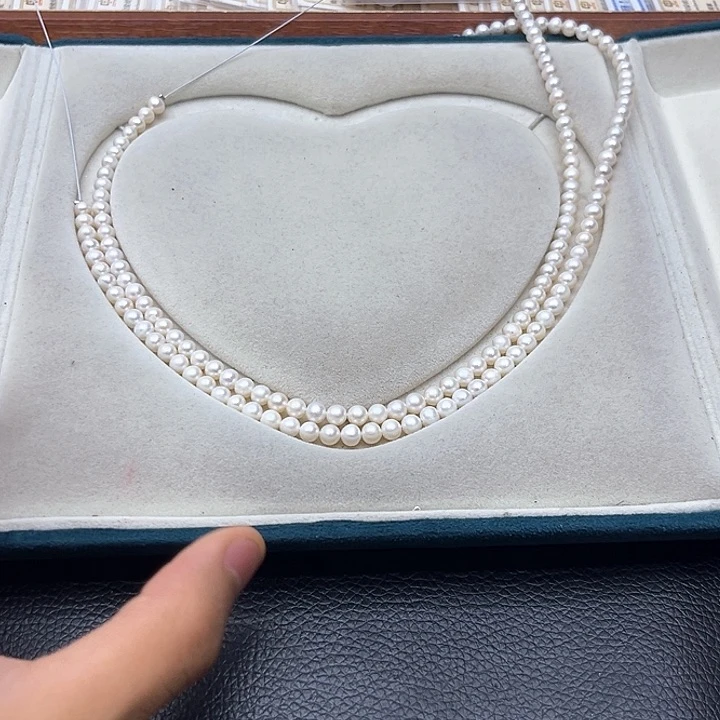 银S925镶嵌淡水珍珠珍珠项链21