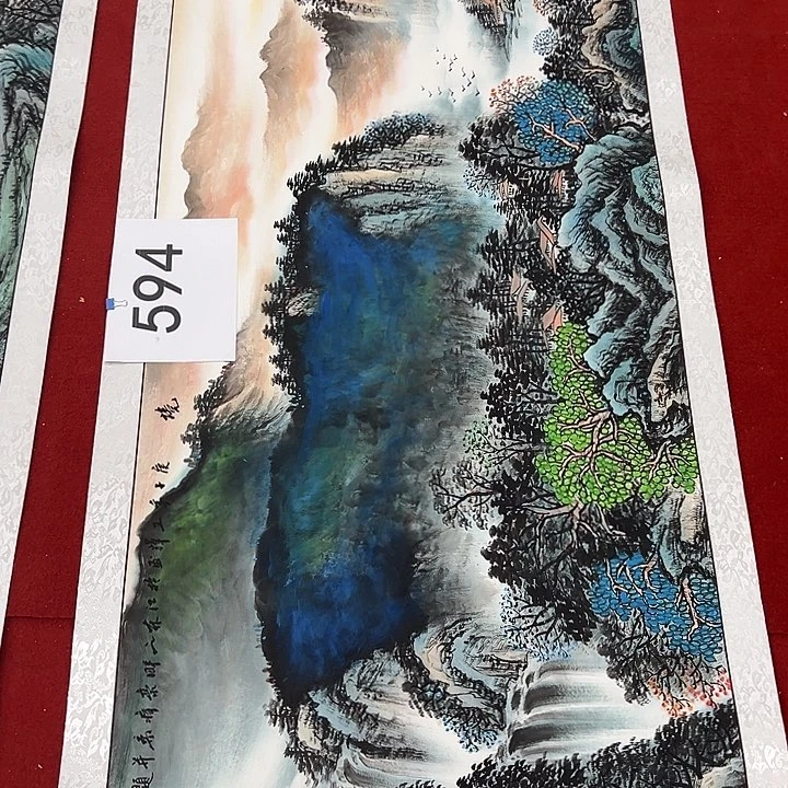 国画纯手绘纯手工新年快乐