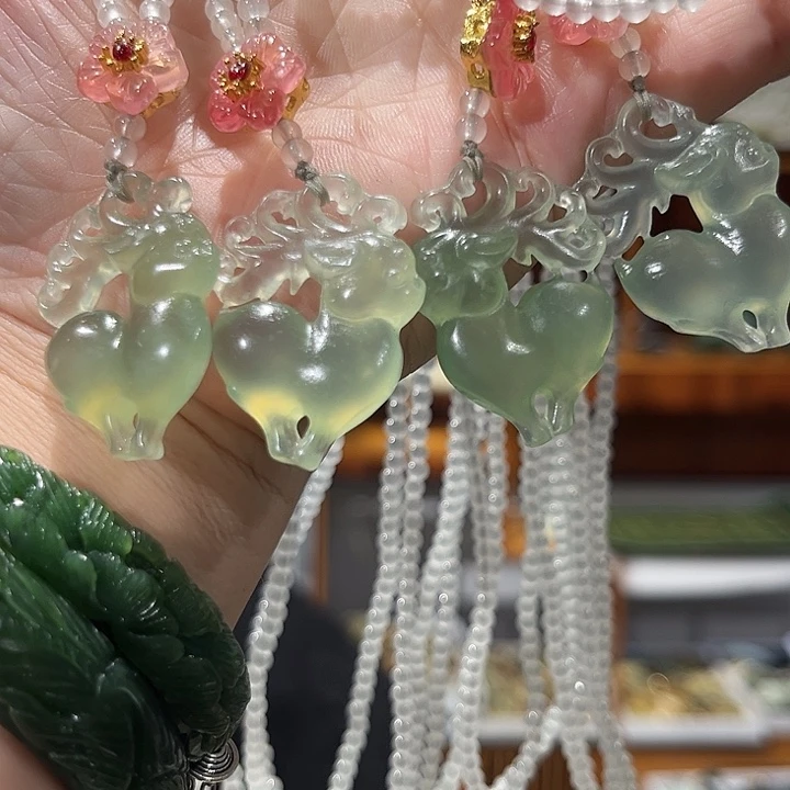 未镶嵌岫玉毛衣链