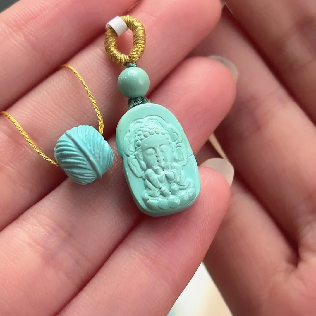 绿松石未镶嵌颈饰