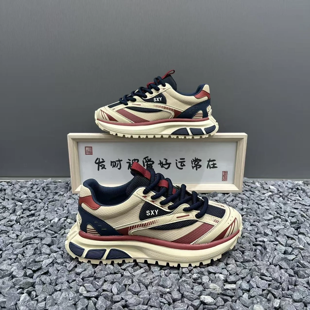 男士2025新款百搭时尚厚底增高阿甘鞋舒适软底潮流运动休闲鞋