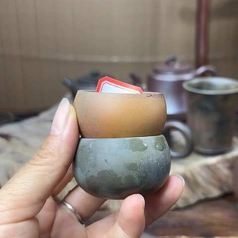 戬谷龙窑柴烧茶杯34