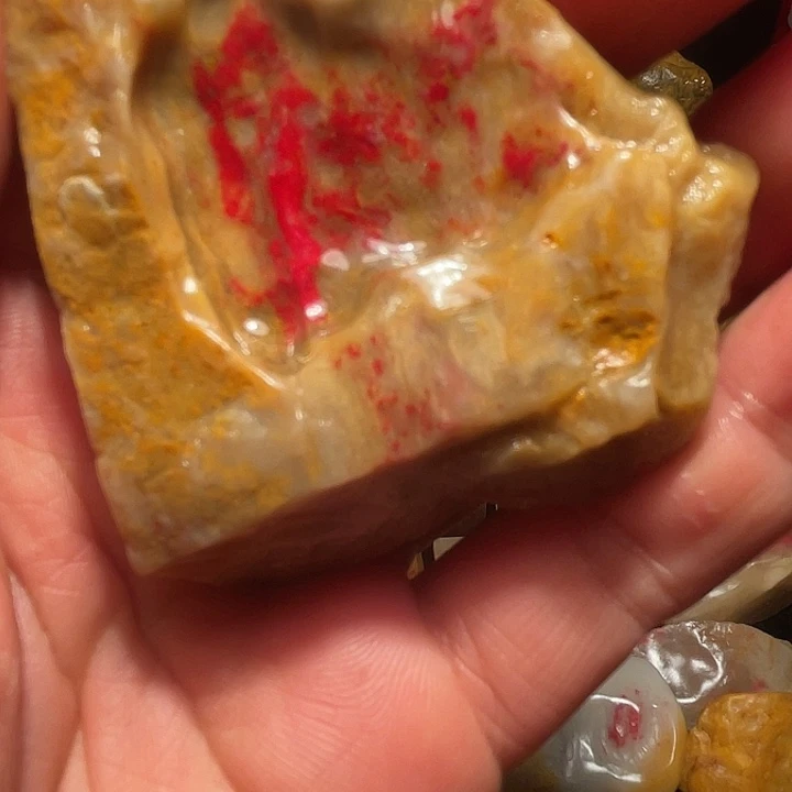 昌化石印石昌化软玉石鸡血随形章